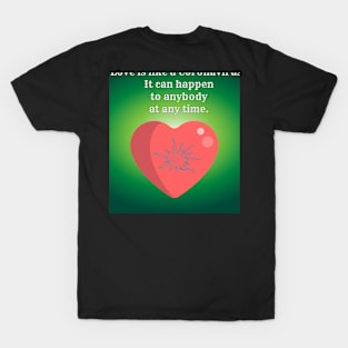 Covid 19 title design of love T-Shirt